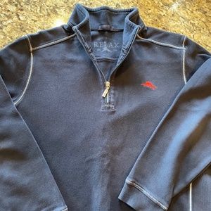 Mens Tommy Bahama Lightweight Half Zip Sweater
